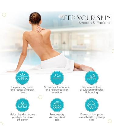 Eco-Lux Exfoliating Mitt - Deep Cleansing Body Scrub Glove for Soft Skin, Bath & Shower - Fake Tan Remover, Men & Women Skincare - Buy Online on GoSupps.com
