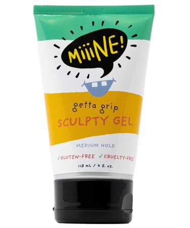 MiiiNE! Getta Grip Scultpty Gel 4oz | Medium-Strong Hold Kids Hair Gel for Boys - Styling Gel with Light Smell and No Flaking   Cruelty Free Hair Gel for Kids Made in USA | By Stylists For Kids