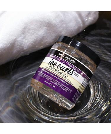 Aunt Jackie's Grapeseed Style and Shine Curling Jelly - 15 oz Unscented | Hydrates, Softens, Defines Waves, Curls, and Coils - Buy Online on GoSupps.com