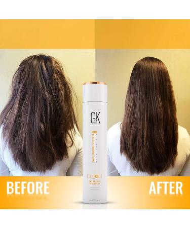 GK HAIR Global Keratin Balancing Shampoo (300ml/10.1 Fl Oz) for Deep Cleansing of Oily and Color Treated Hair Restores pH Levels Removes Impurities for Men and Women - Buy Online on GoSupps.com