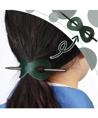 4 Pieces Leather Hair Barrette Set | 8 Shape Ponytail Clip Hair Accessories for Women | Mother's Day Gift - Cute Colors - Buy Online on GoSupps.com