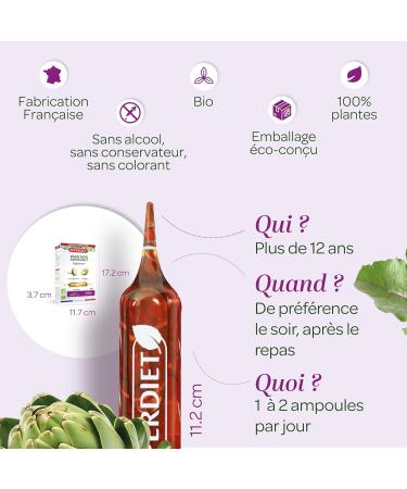 SUPERDIET - BLACK RADISH - ORGANIC ARTICHOKE - Transit & Easy Digestion - Made in France - 20 ampoules of 10 ml - Buy Online on GoSupps.com