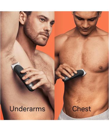 Braun Body Groomer 3 Manscaping Tool For Men With SkinShield Technology Sensitive Comb Wet & Dry 100% Waterproof UK 2 Pin Plug BG3350 Black/Grey - Buy Online on GoSupps.com