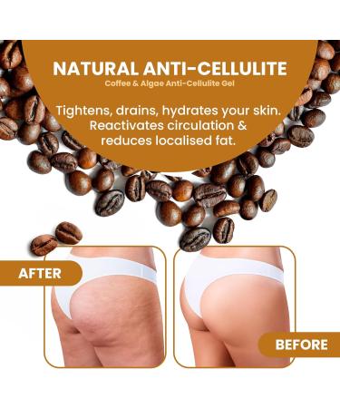 Bleumarine Bretania Anti-Cellulite Gel - Coffee & Seaweed Formula | Vitamin B3 & E | Natural Spa Treatment | 1000ml Multicolored Pack - Buy Online on GoSupps.com
