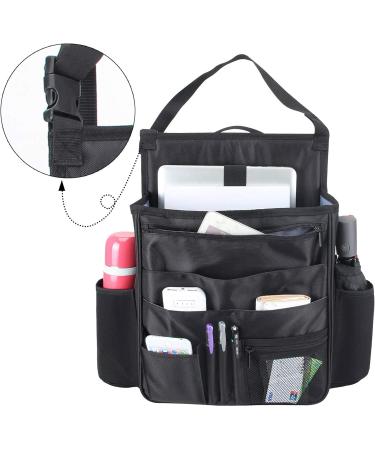 Luxja Car Seat Organizer with Laptop & Tablet Storage - Front & Back Seat Storage Bag - Black - Buy Online on GoSupps.com