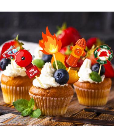 40Pcs Firefighters Cupcake Toppers and Firefighters Themed Cupcake Wrappers Party Supplies for Firefighters Themed Party Birthday Party Baby Shower 20Set Cupcake Decorations - Buy Online on GoSupps.com
