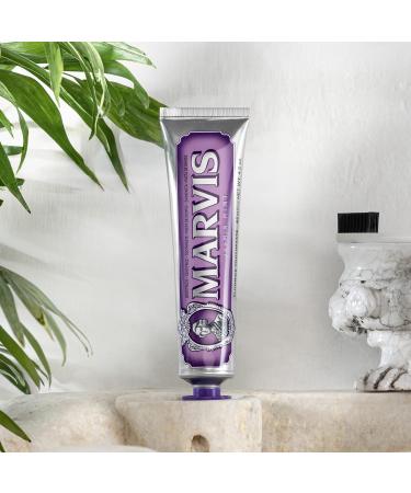 Marvis Jasmine Mint Toothpaste 85 ml - Promotes Healthy Gums, Removes Plaque, Long-Lasting Freshness - Pack of 1 - Buy Online on GoSupps.com