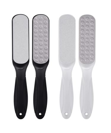 Feiccier 2 Pcs Double Sided Professional Foot Files  Stainless Steel Feet Callus Remover  Foot Rasp for Cracked Heel  Callus  Dry and Foot Corn Removal  Pedicure Feet Scrubber for Dead Skin.