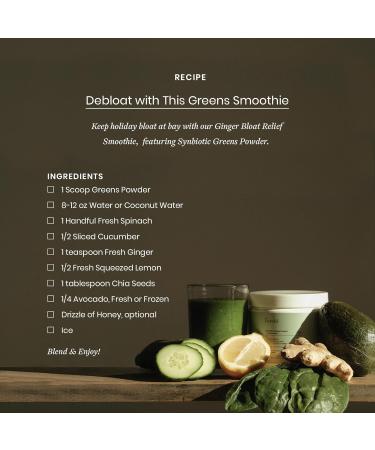 Perelel Synbiotic Greens Powder Superfood Blend with Fruits Vegetables Probiotics Fiber Spirulina & Chlorella Daily Greens Supplement Soy & Gluten Free Non GMO Acai Berry Flavor 30 Servings - Buy Online on GoSupps.com