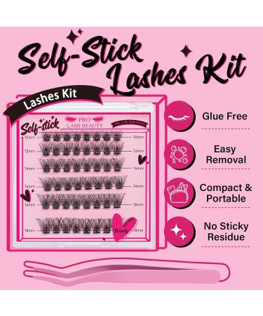 Self-Adhesive Eyelashes - 48 Pieces DIY Reusable Velvety Extensions | No Glue Needed Perfect for Easy Application - Buy Online on GoSupps.com