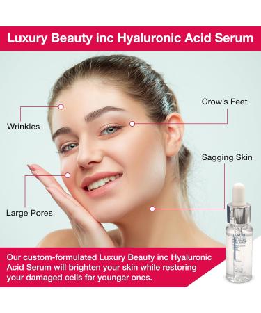 Buy Inc 4D Hyaluronic Acid Facial Serum 15ml - Anti-Aging Moisturizer to Reduce Eye Bags Dark Spots Fine Lines & Tighten Sagging Skin - Buy Online on GoSupps.com