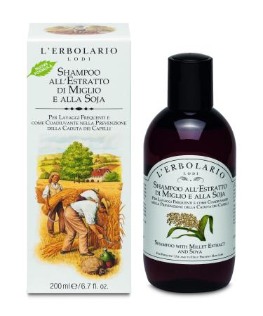 L'Erbolario Shampooing au Millet et Extrait de SOJA 200 ml