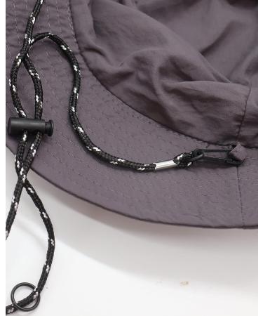 CAMSTIC Packable Sun Protection Waterproof Outdoor Bucket Hat in Grey - Perfect for Outdoor Activities - Buy Online on GoSupps.com