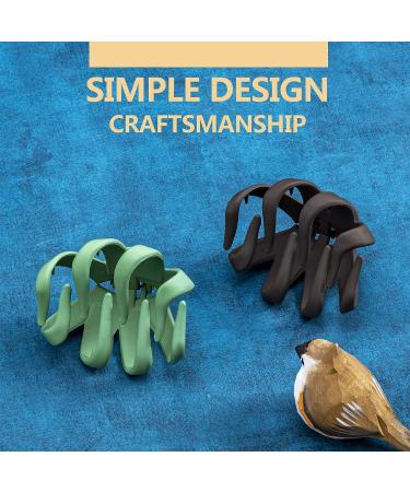 7pc Apooto Macaron Colors Octopus Hair Claw Clips - Flower Style Strong Hold Jaw Clip Set for Thick Hair | Stylish Matte Decorative Clips for Women & Girls - Buy Online on GoSupps.com