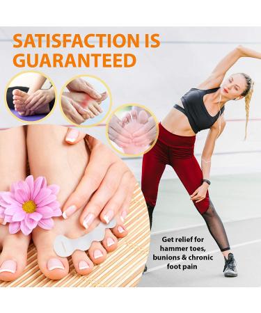 Foot Fitness Toe Separators for Correcting Toes - Soft & Durable Spreaders for Hammertoes & Bunions (1 Pair) - Buy Online on GoSupps.com