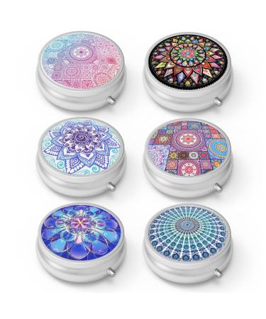 Pill dose 3 subjects medicine pillen case portable medicine tablet vitamin holder organizer for wallet pocket travel gift (set-6-style 3 6 pieces) Set-6-style 3 6 pieces