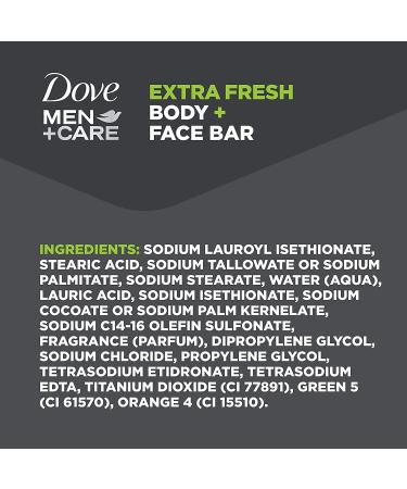 Dove Men+Care Extra Fresh Body and Face Bar - 20 Bars, 40 Ounces (Pack of 2) - Buy Online on GoSupps.com
