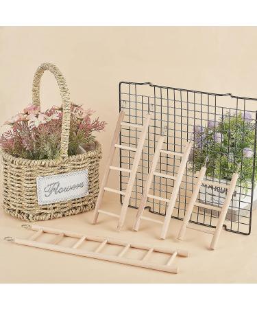 AHANDMAKER Bird Step Wood Ladder Natural Wood Bird Climbing Toys Birds Steps Climbing Bridge Wooden Ladder for Parrot Parakeet Cockatoo Lovebirds Budgie - Buy Online on GoSupps.com