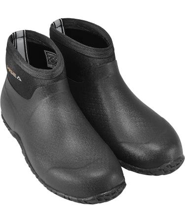 HISEA Men's Ankle Height Insulated Waterproof Garden Boots - Size 10 Black - Buy Online on GoSupps.com