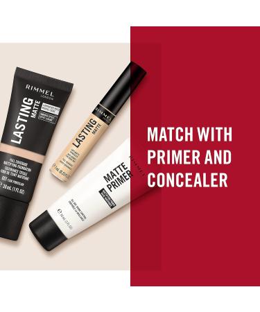 Rimmel Lasting Matte Full Coverage Foundation 30ml - Soft Beige | Lightweight Formula | Pack of 1 - Buy Online on GoSupps.com