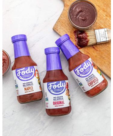 Fody Foods Maple BBQ Sauce | Low FODMAP Certified | Gut Friendly | IBS Friendly Kitchen Staple | Gluten & Lactose Free | Non-GMO - Buy Online on GoSupps.com