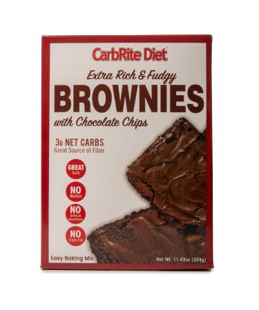 Universal Nutrition CarbRite Diet Extra Rich & Fudgy Brownies with Chocolate Chips 11.43 oz (324 g)