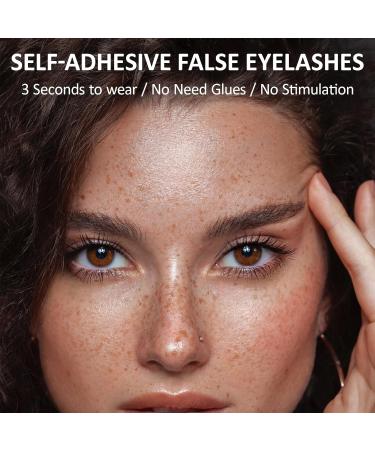 Asheyya 2 Pair Magnetic Eyelashes with Applicator Reusable Magnetic Lashes No Glue Liner Waterproof Eyelashes for Makeup - Buy Online on GoSupps.com