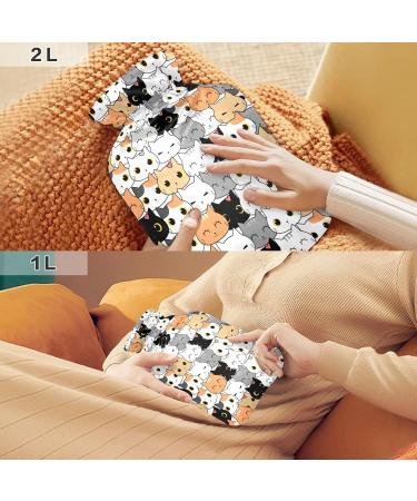 Buy Cute Kitten Heat Bottle - 2L Hot Water Bag for Pain Relief & Heat Therapy - Buy Online on GoSupps.com