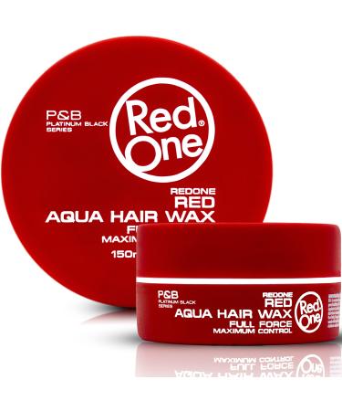 Redone Hair Styling Aqua Wax Red 150 ml | Edge Control | Hair Gel Wax | Ultra Hold | Strawberry Scent | Men & Women Hair Wax | Maximum Control