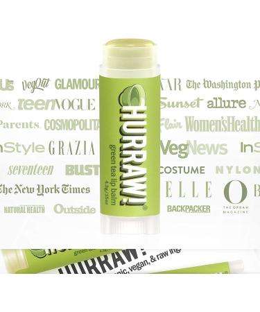 Hurraw! Green Tea Lip Balm - Nourishing .15 oz (4.3 g) | Organic, Vegan & Natural Care - Buy Online on GoSupps.com