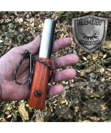 Fire-Fast Trekker: Emergency Waterproof Survival Fire Starter - Magnesium and Euro Fire Steel Ferro Rod - Compact Durable Tool for Bushcraft, Camping, Backpacking, Hiking, Hunting, or Bug Out Bag - 1 Pack - Buy Online on GoSupps.com