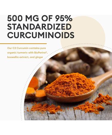 Organic Turmeric with Bioperine & Ginger - Physician's Choice 60 Veg Capsules - Buy Online on GoSupps.com
