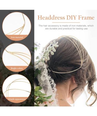 Beaupretty 2-Piece Simple Hair Ties & Metal Headbands for Women - Elegant Wedding Tiara Thin Gold Hair Bands - Buy Online on GoSupps.com