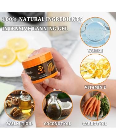 Luxury Intensive Tanning Gel Natural Tanning Accelerator Cream Brown Tanning Gel for Women Men Sunbeds & Outdoor Natural Tan Skin - Buy Online on GoSupps.com