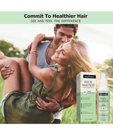 Rice Water Hair Care Spray w/ Biotin for Growth & Repair - Women & Men - Moisturize, Strengthen, Thicken - Frizzy, Weak, Damaged Hair - Buy Online on GoSupps.com