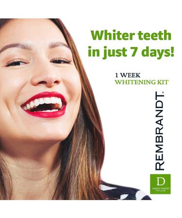 REMBRANDT Deeply White + Peroxide 1 Week Teeth Whitening Kit - Removes Tough Stains - Enamel-Safe - 28 Custom-Fit Whitening Strips - Buy Online on GoSupps.com