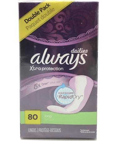 Always Liners 80 Ct Long - Comfortable & Absorbent | [Your Brand Name] - Buy Online on GoSupps.com