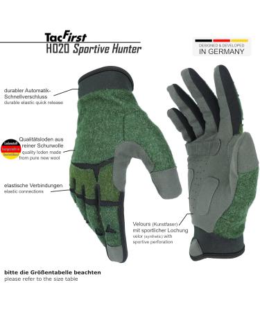 TacFirst Hunting Gloves for Men - Loden Sportive Hunter H020 - Summer Fishing Gloves XL in Moss Green for Ultimate Outdoor Performance - Buy Online on GoSupps.com