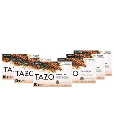 TAZO Tea K-Cups, Chai Tea, Classic, 10 Pods (Pack of 6)