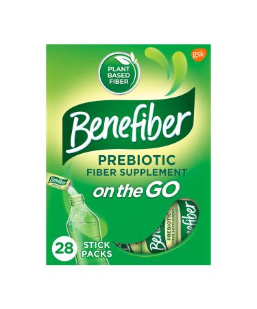 Benefiber On The Go Prebiotic Fiber Supplement Powder - 28 Sticks