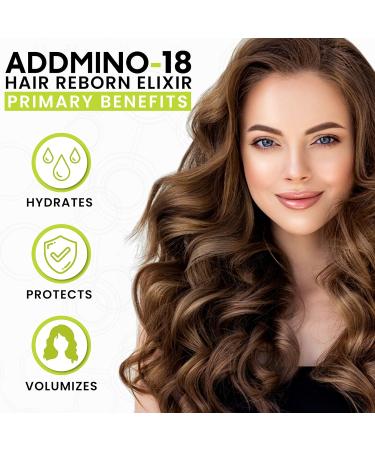 ADDMINO-18 Hair Serum - Vegan Pre Chemical Treatment for Women | Promotes Thickness & Nourishes - 150ml Hair Loss Solution - Buy Online on GoSupps.com