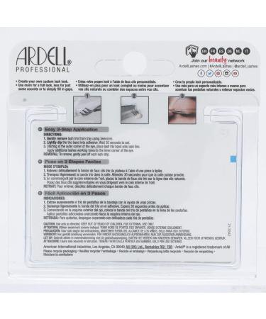 Ardell Double Up Knotted Flare Trios Long Black - Eyelashes for Dramatic Eye Makeup - Buy Online on GoSupps.com