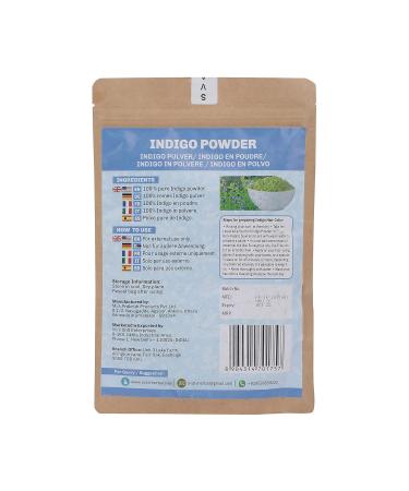 SVATV Indigo Powder II 227g | Natural Hair Color & Mehndi for Beautiful Hair | Indigofera Tinctoria Shipping Worldwide - Buy Online on GoSupps.com