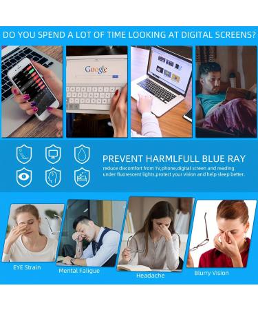 Fashion Square Blue Light Blocking Glasses for Men & Women - Black Clear Silver Options | Protect Your Eyes from Digital Strain - Buy Online on GoSupps.com