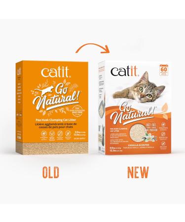 Catit Go Natural! Clumping Pea Pod Cat Litter Vanilla Scented 2 x 2.8kg (5.6Kg) - Buy Online on GoSupps.com
