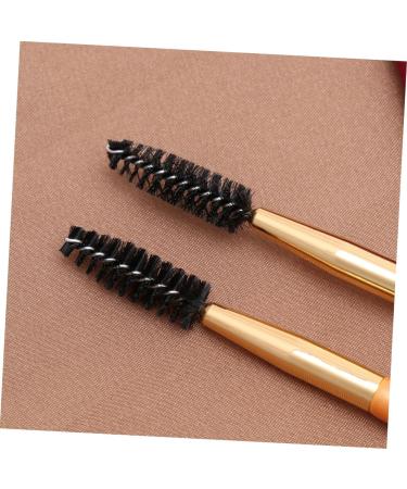 Baluue 9 Pcs Makeup Brush for Eyebrow Double Head Makeup Brush Eyebrow Brush Brow Powder Brush Golden - Buy Online on GoSupps.com