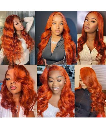 Quenew Ginger 22 Inch Lace Front Human Hair Wig - Pre Plucked Body Wave, HD Transparent Lace for Black Women - Buy Online on GoSupps.com