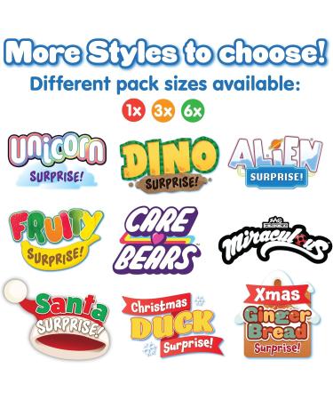  ZIMPLI Zimpli Kids 6 Pack Large 100g Surprise Bath Bombs - 6 Pack Surprise Christmas Toys Inside - Collectible Gifts for Kids Chris - Buy Online on GoSupps.com