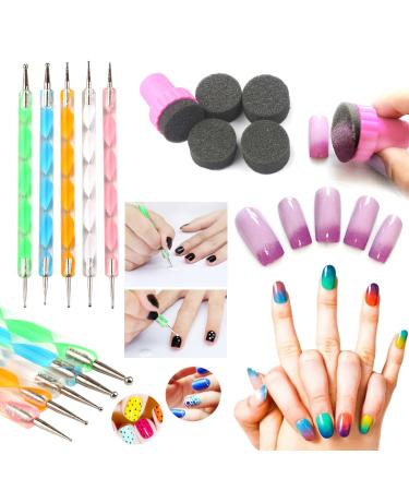 48 Sheet Water Transfer Nail Sticker Decals with Rhinestones, Metal Studs, Nail Files, Dotting Pen - Nail Art Tools Kit for DIY Manicure and Fingernail Designs - Buy Online on GoSupps.com