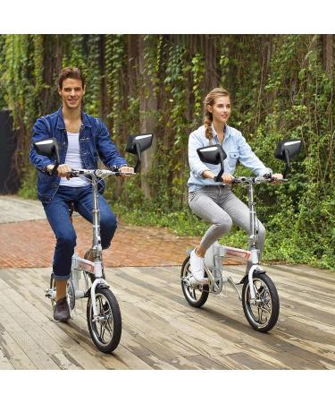 Extra Large HD Convex Bicycle Mirror - 360 Adjustable Anti-Shake Arm for Bikes & E-Bikes | Type A - International Shipping - Buy Online on GoSupps.com